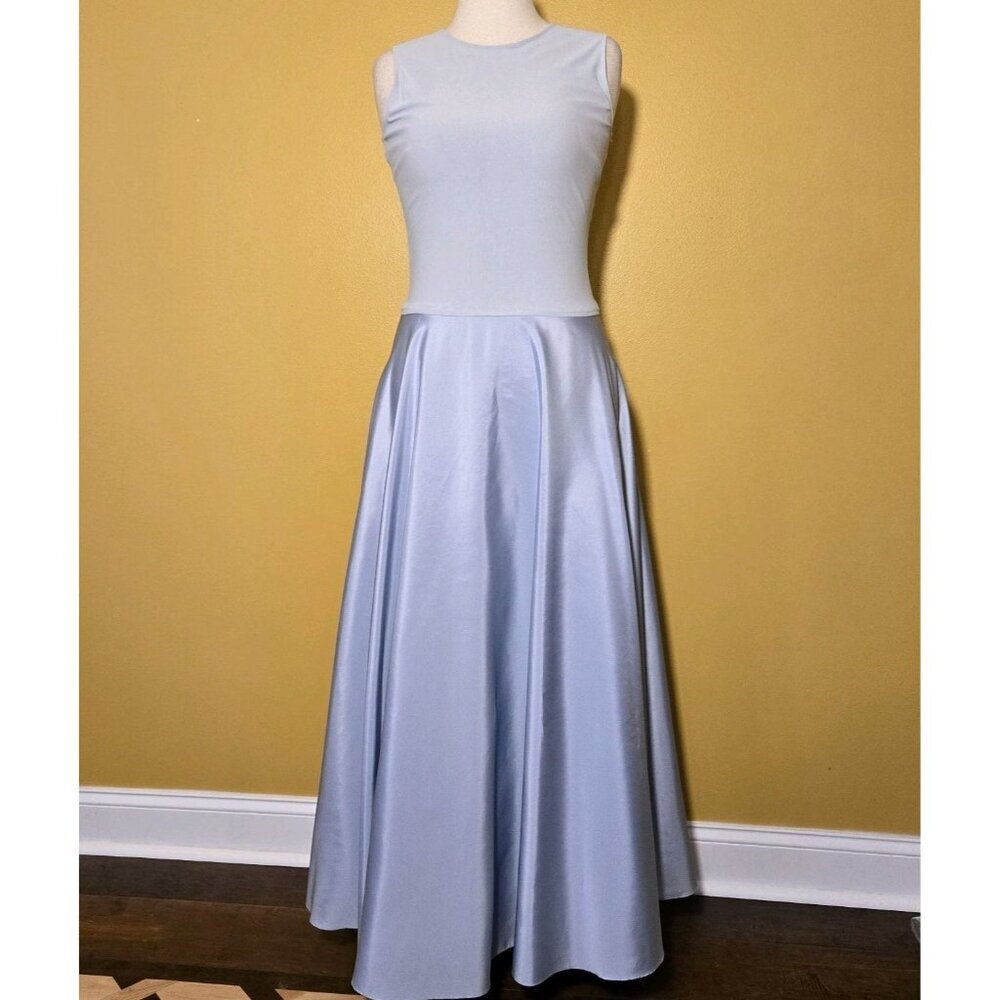Js Collections Size 8 Light Blue Full Length Gown… - image 4